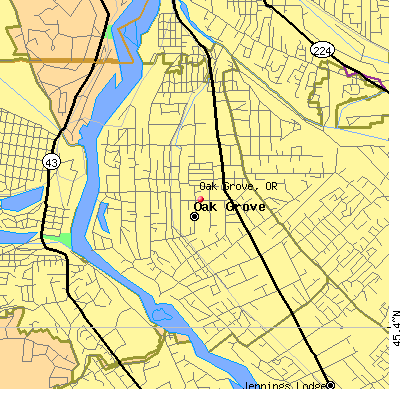 Oak Grove map