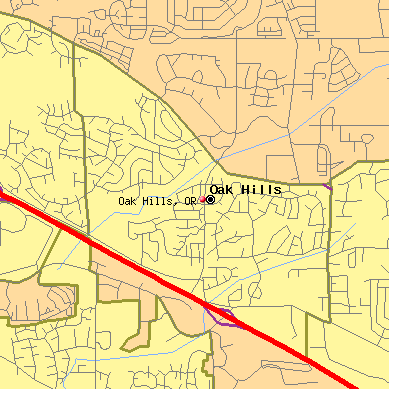 Oak Hills map