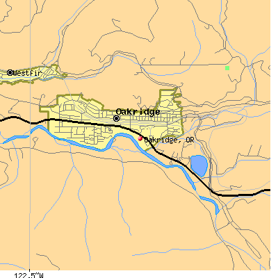Oakridge map