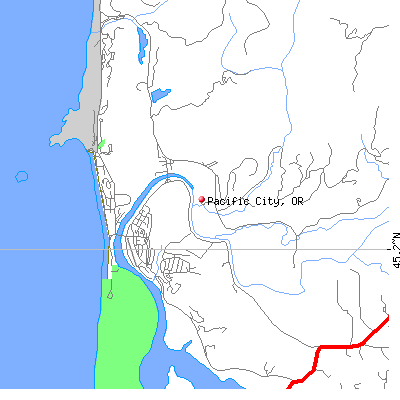 Pacific City map