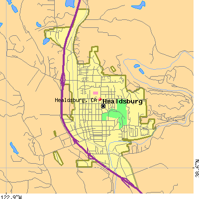 Healdsburg map