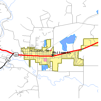 Philomath map