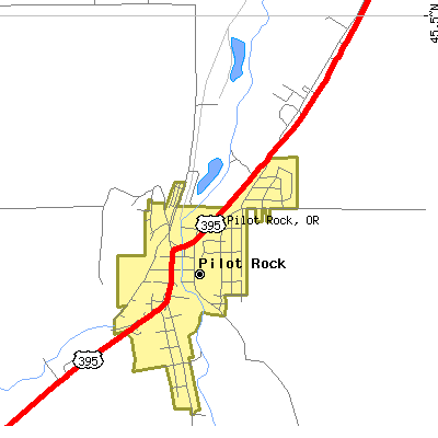Pilot Rock map