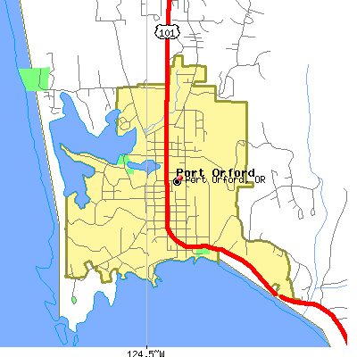 Port Orford map