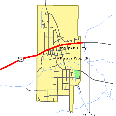 Prairie City map