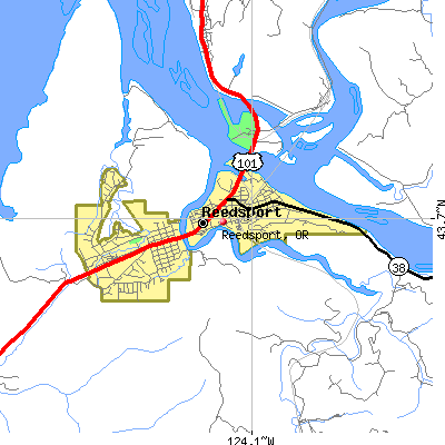 Reedsport map