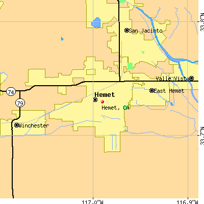 Hemet map