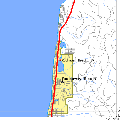 Rockaway Beach map