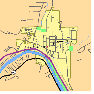 Rogue River map