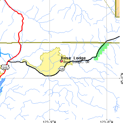 Rose Lodge map