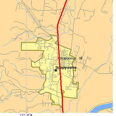Scappoose map