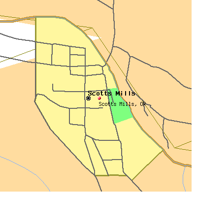 Scotts Mills map
