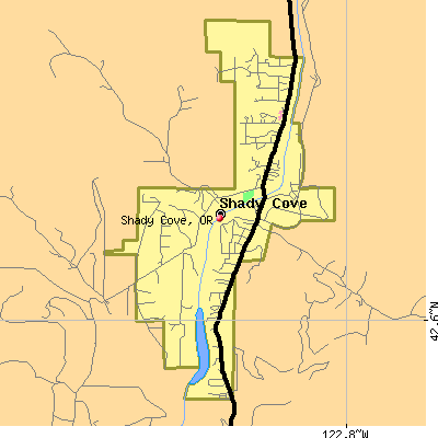 Shady Cove map
