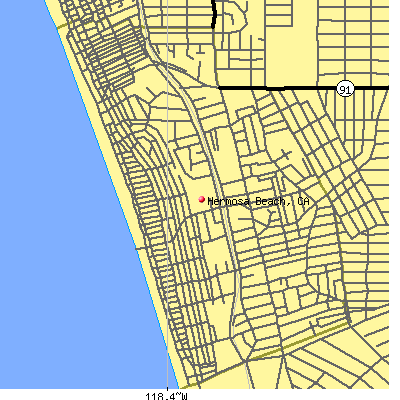 Hermosa Beach map