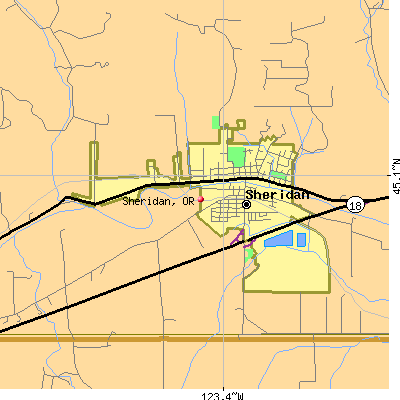 Sheridan map