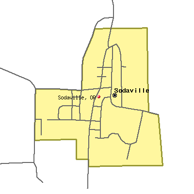 Sodaville map
