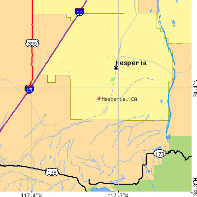 Hesperia map