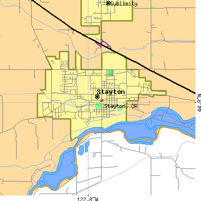 Stayton map