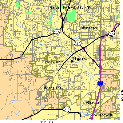 Tigard map