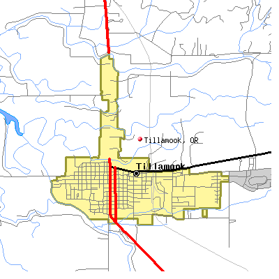 Tillamook map
