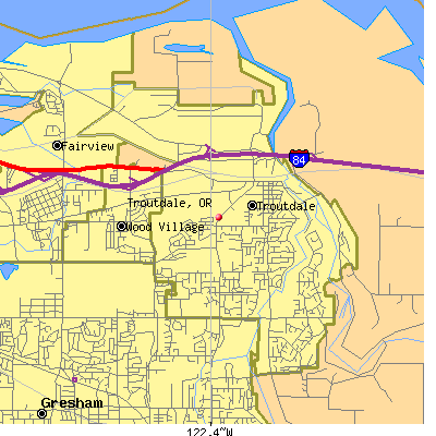 Troutdale map