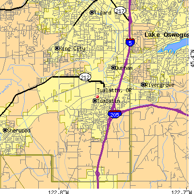 Tualatin map