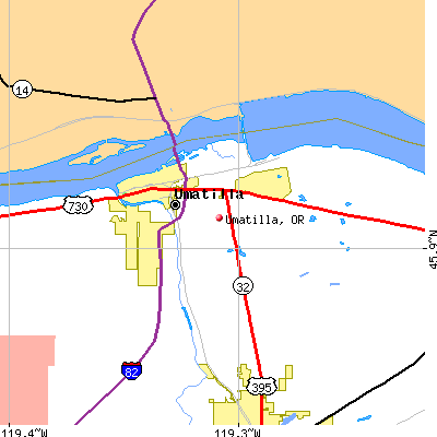 Umatilla map