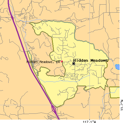 Hidden Meadows map