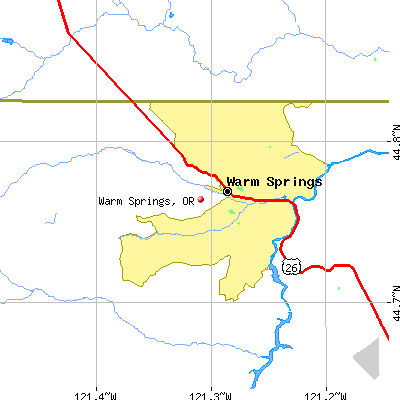 Warm Springs map