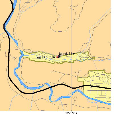 Westfir map