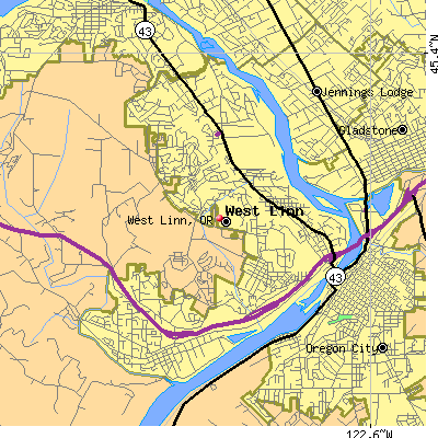 West Linn map