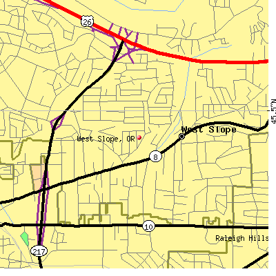 West Slope map