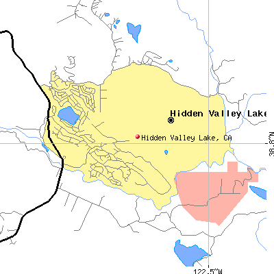 Hidden Valley Lake map