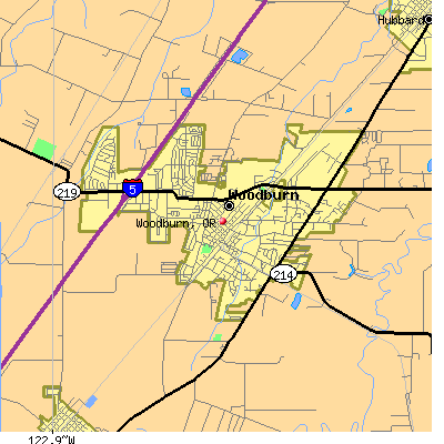 Woodburn map