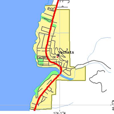 Yachats map