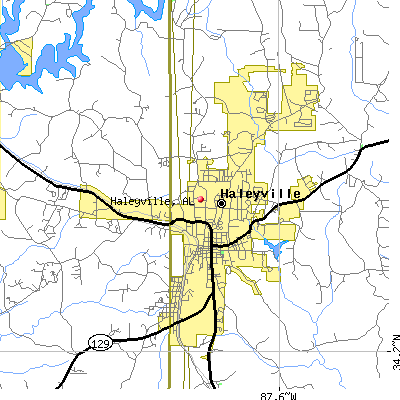 Haleyville map