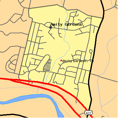 Amity Gardens map