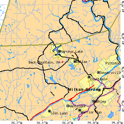 Back Mountain map