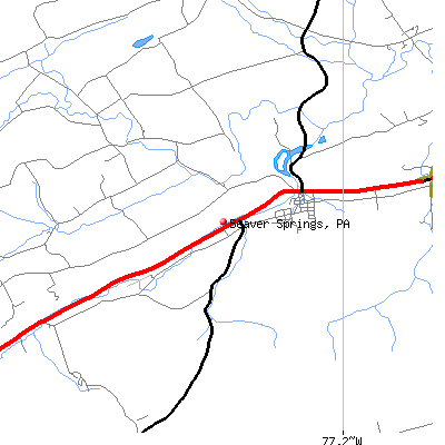 Beaver Springs map