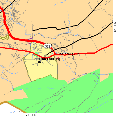 Boalsburg map