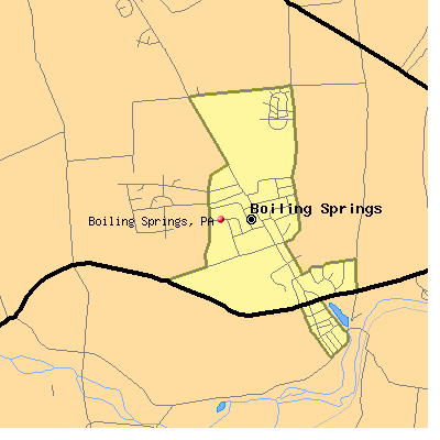 Boiling Springs map