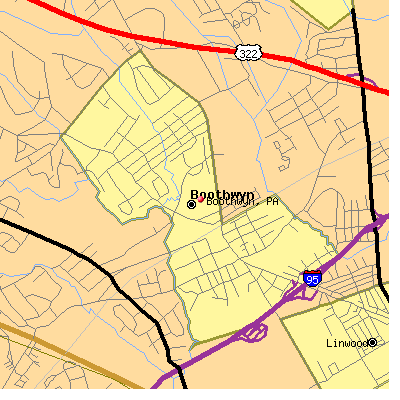 Boothwyn map