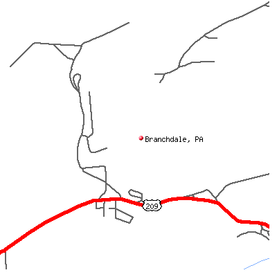 Branchdale map
