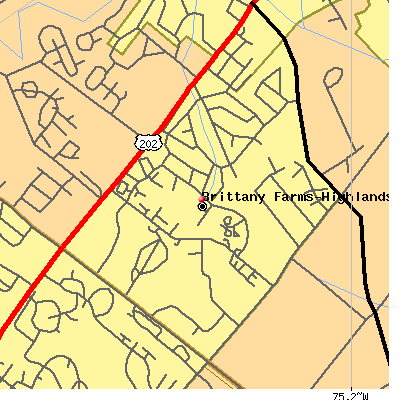 Brittany Farms-Highlands map