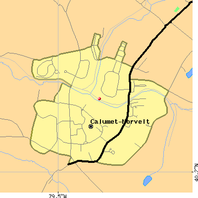 Calumet-Norvelt map