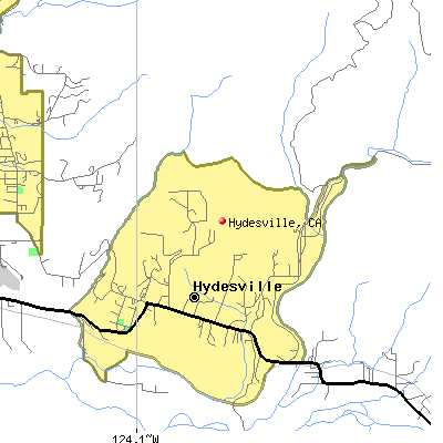 Hydesville map