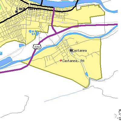 Castanea map