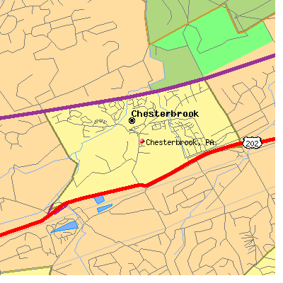 Chesterbrook map