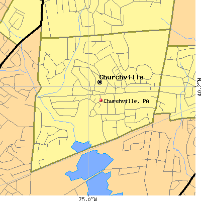 Churchville map