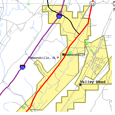 Hammondville map
